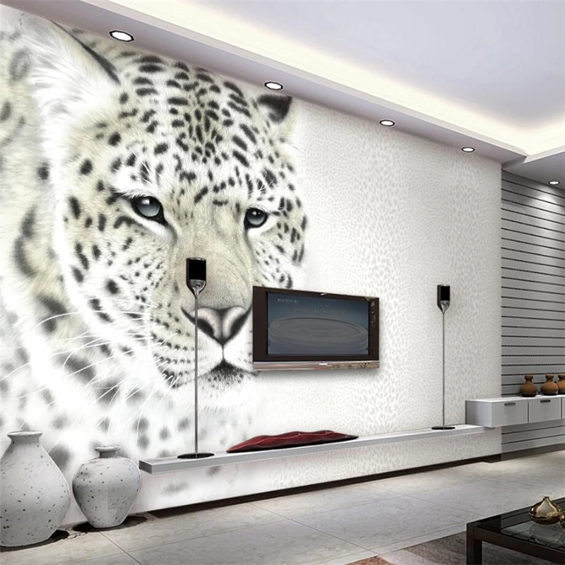 Beibehang tėtis peint freskos 3d Sienos freskos užsakymą šiuolaikinės leopard 3D kambarį tapetai, TV foną 3d ant sienos