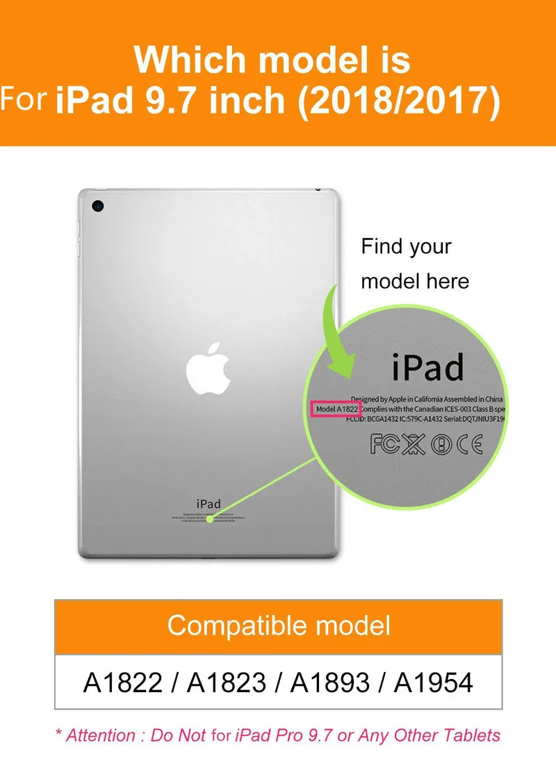 Mados Magnetinio Flip Case for iPad 6th Gen 9.7