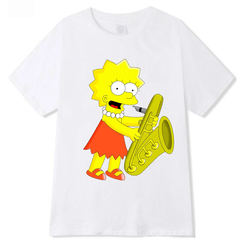 Vyras ir Woen Juokinga, Simpsonų marškinėliai Lisa Simpson Modalinis