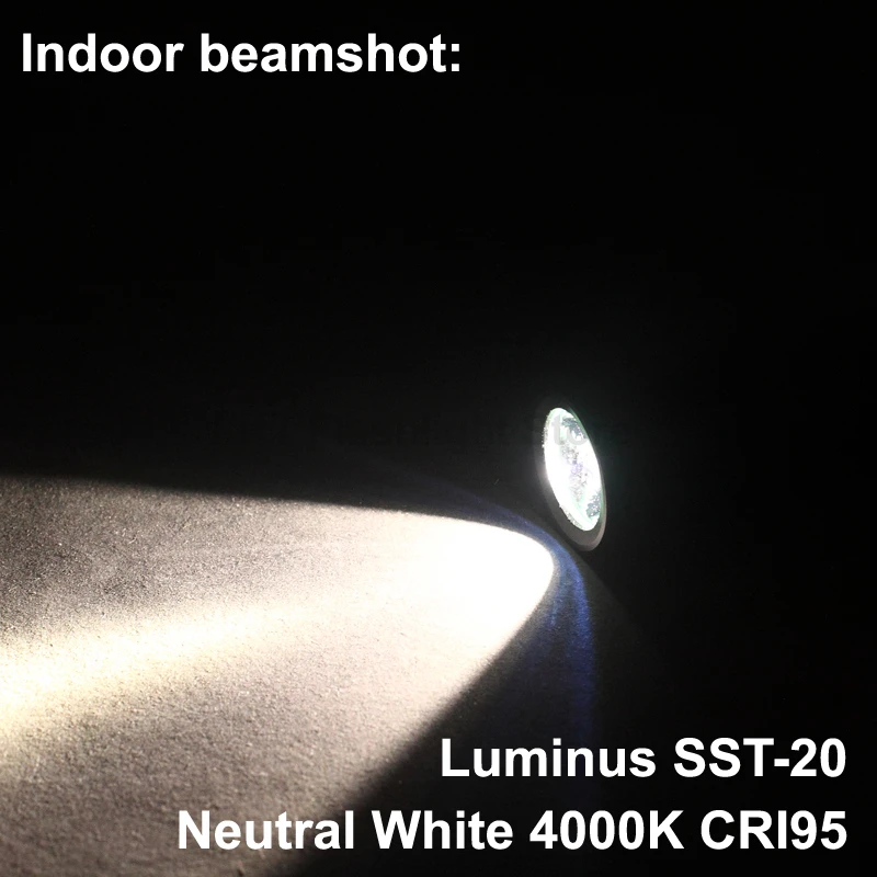 KDIY K12 SST-20 1000 Liumenų LED Žibintuvėlis - Black ( 1x18650 )