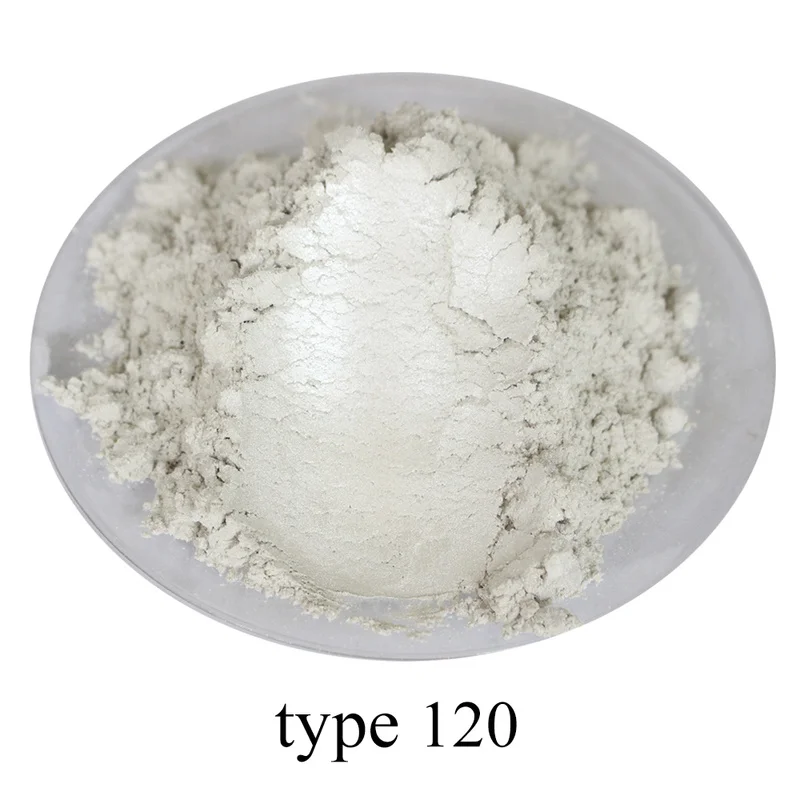 Baltas Pigmentas, Perlų Milteliai, Mineralinis Žėručio Milteliai Akrilo Dažų Tipo 120 