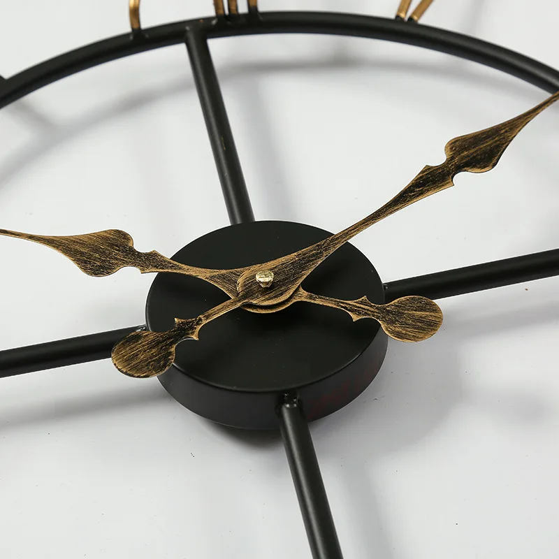 Retro Kūrybos Sieninis Laikrodis Paprasta Šiuolaikinės Silent Metalo Laikrodžio Mechanizmas Nordic Dizainas, Miegamasis Reloj De Sumalti Namų Dekoro BW50WC