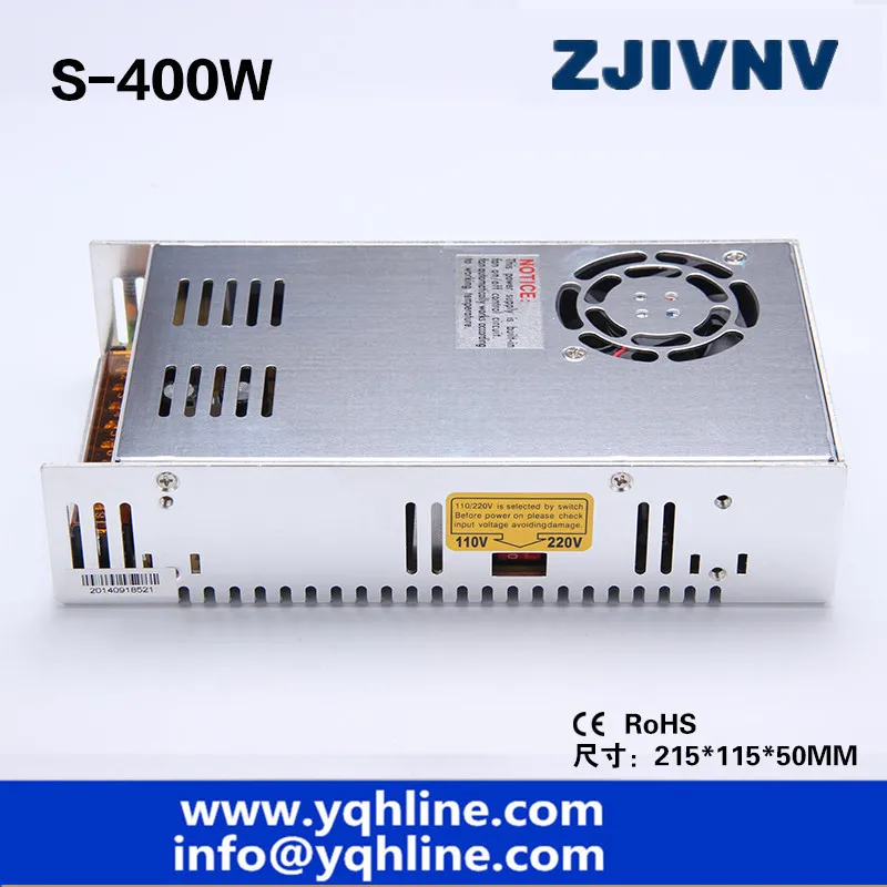 27V 15A 400W impulsinis maitinimo šaltinis bendrosios produkcijos vaizdo smps led maitinimo šaltinis LED driver (Modelis: S-400-27)