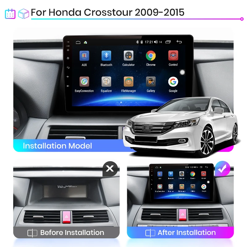 Junsun V1 Android 10.0 DSP CarPlay Automobilio Radijo Multimedia Vaizdo Grotuvas Auto Stereo GPS Honda Crosstour 1 2009-m. 2 din dvd