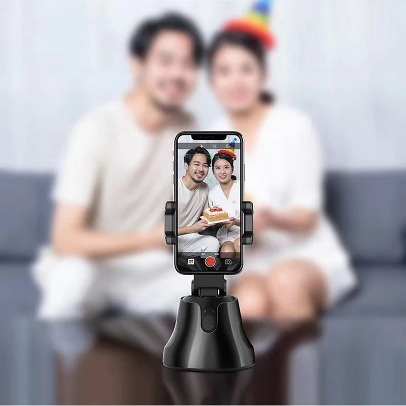 Naudinga 360 Laipsnių Smart Tolesnių Gimbal Mobiliojo Telefono Laikiklis Foto Vlog Realaus Laiko Vaizdo Įrašymo Nuotraukas