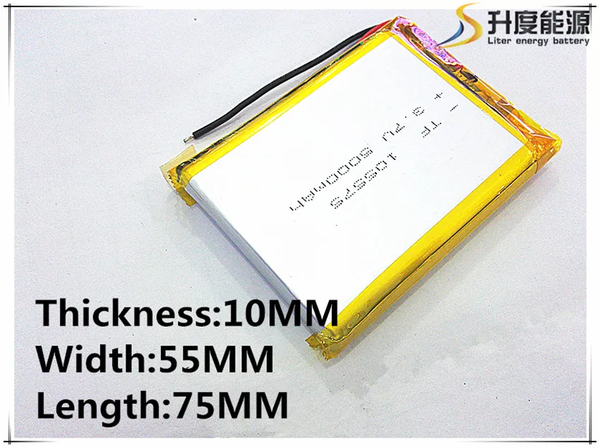 Li-po 3,7 V ličio polimerų baterija 5000 mah 