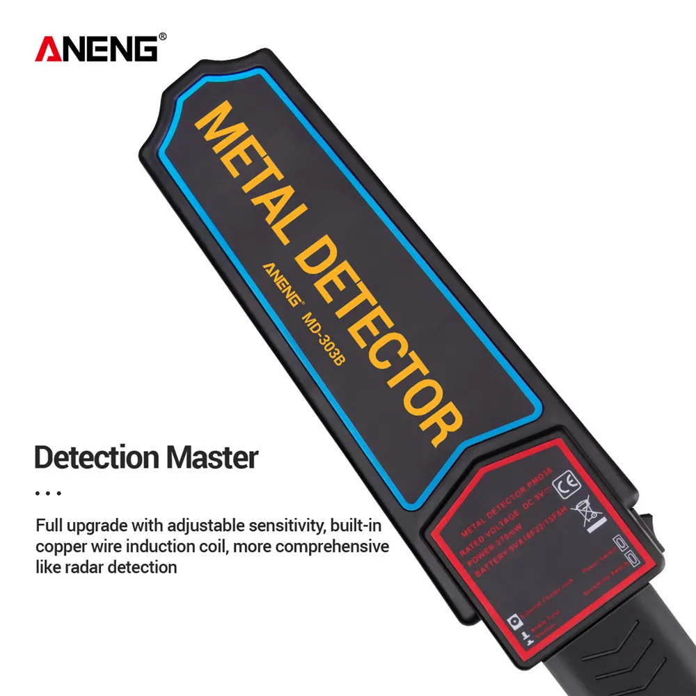 ANENG MD-3003B Jautrumas Metalo Detektorių Profesionalių de Metales Įstaiga Paieškos Finder Pinpointer Nešiojamų Saugumo InspectionTool