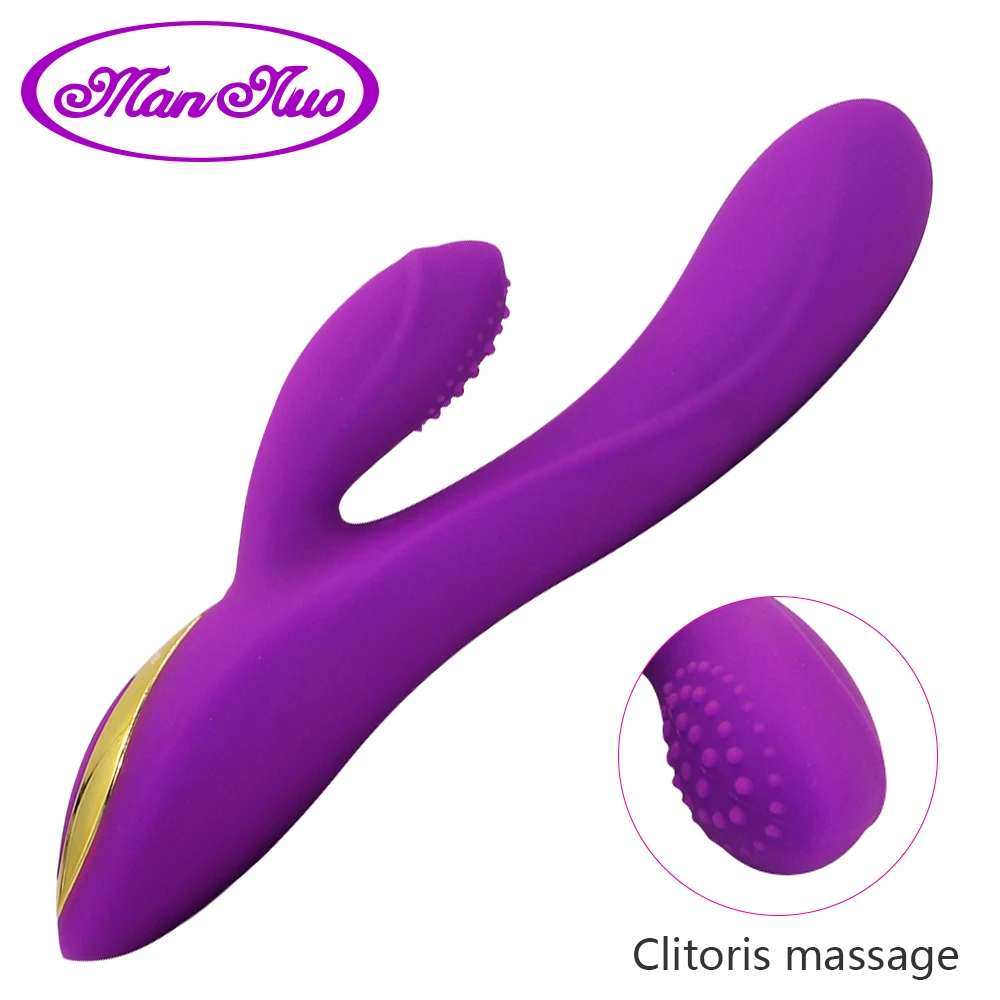 Silikono Rabbit Vibratorius G Spot-Klitorio Analinis Dildo Massager Moterų Masturbacija Suaugusiųjų Žaislai Moterų Sekso Žaislas USB Įkrovimas 10 Režimai