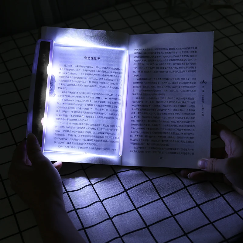 Nešiojamų LED Knygų Skaitymo Šviesos, Plokštieji Skydelis Naktį Skaitymo Šviesos Lempos