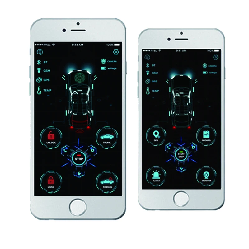 Cardot 2g naujas gps automobilių signalizacijos sistemos Stumti Mygtuką Pradėti imobilizavimo Nuotolinio Starter 