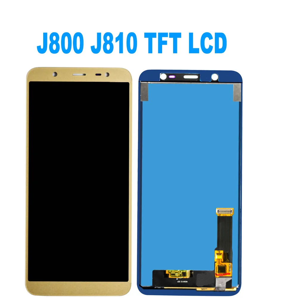 Super Amoled J8 J810 LCD Samsung J8 2018 J800 J810Y J810FN LCD Ekranas Jutiklinis Ekranas skaitmeninis keitiklis Asamblėjos Pakeitimas LCD ekranas