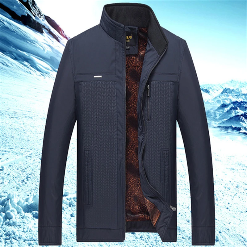 Vyriški žieminiai paltai mados atsitiktinis storas šiltas užtrauktuku aukštos kokybės, paltai, vyriški daugiau paltai 3XL