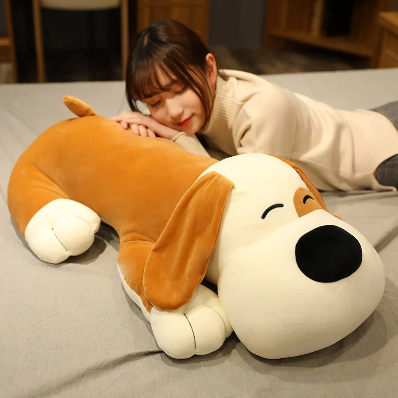 Naujas Minkštas Pliušinis Žaislas Šuo Įdaryti Animacinių Filmų Šuo Gyvūnų Lėlės Guli Šuo Pagalvė Pagalvės Miega Pagalvė Kūdikiui Vaikų Gimtadienio Dovanos