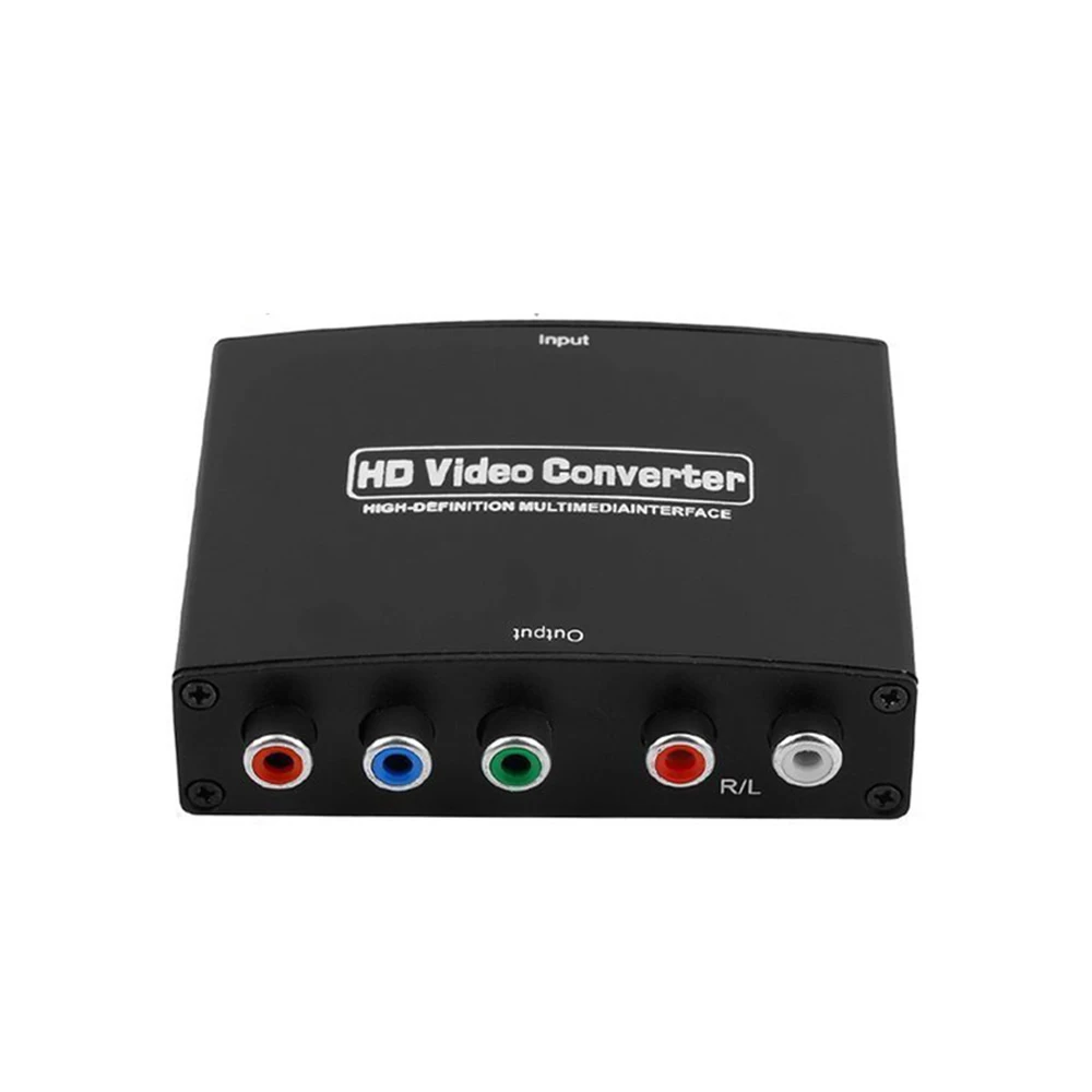 Naujas 1080P HD Aišku, HDMI RGB Component Konverteris YPbPr vaizdo ir R/L audio Adapteris Keitiklis
