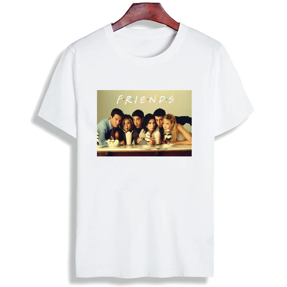 Naujas Medvilnės marškinėliai Draugų TV Serijos, Movie Art Print trumpomis Rankovėmis Viršūnes & Tees Mados Atsitiktinis Marškinėliai