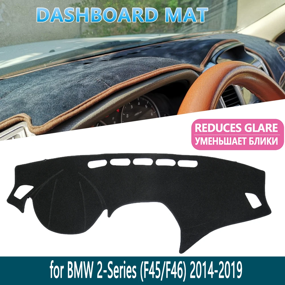BMW 2 Serija F22 F45 Gran Coupe Aktyvių prietaisų Skydelio Kilimėlis Padengti Trinkelėmis CoverDash kilimėlis Vidinės Saulės Pavėsyje, galiniu langu Automobilių Reikmenys