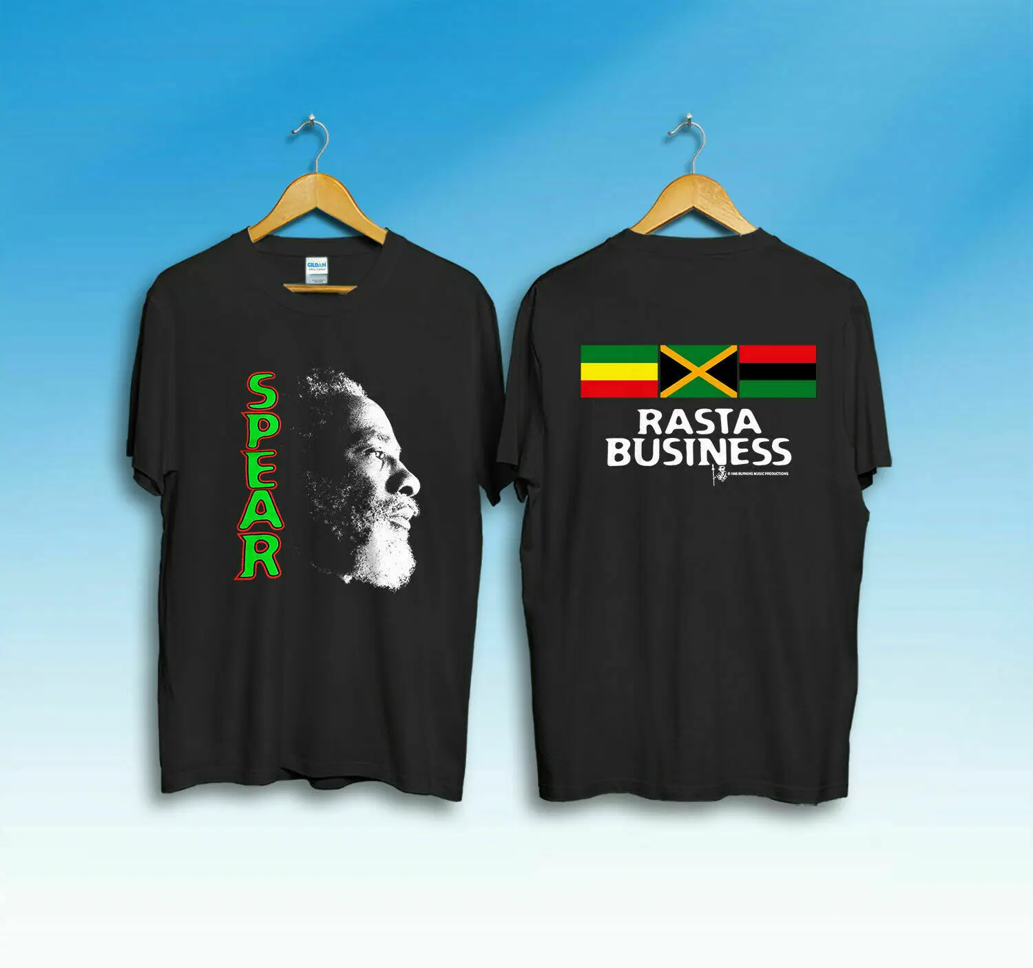Derliaus Burning Spear Kolekcines Rasta Winston Rodney Reggae T Shirts