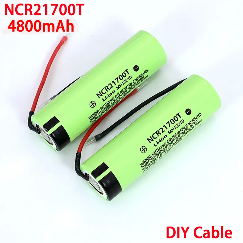 3.7 V NCR21700T li-lon baterija 4800mAh 21700 15A 5C Normų Įvykdymo trijų komponentų ličio baterijas 