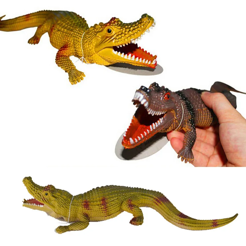 2vnt/komplektas Keista Mažasis Krokodilas Imitavimo Modelį Žaislas Gyvūnų Pažinimo Ventiliacijos Garso Tėvų-vaikų Bendravimą