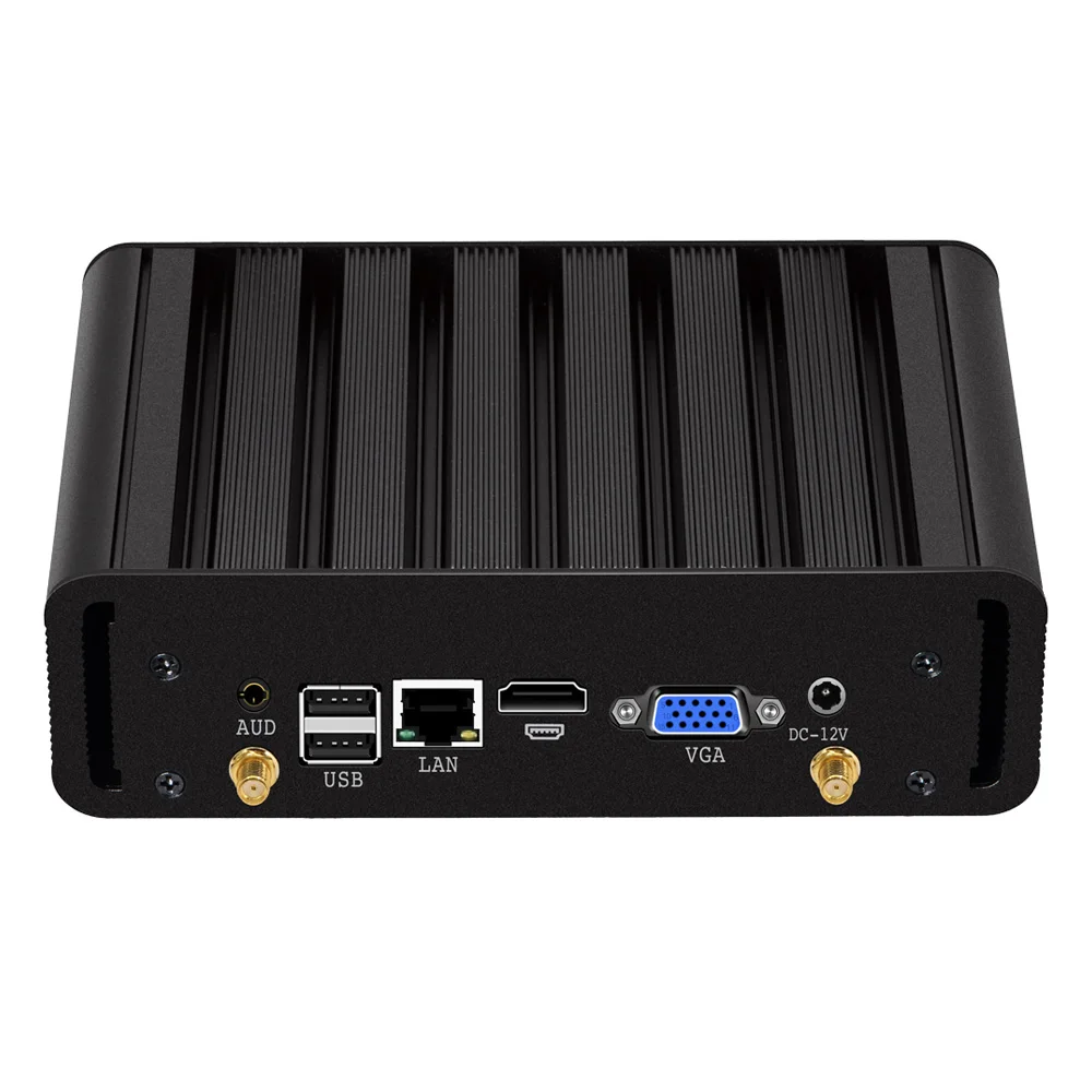 Mini PC 8*USB Windows 10/7/8 DDR3L RAM Wifi Minipc Ventiliatoriaus Intel Core i3 4005U/4010Y i5 4200U HDMI+VGA Mini Comput HTPC TV Box