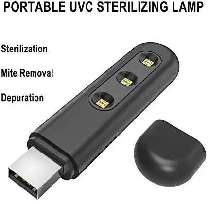 Kišeninis UV Baktericidinė Lempa Nešiojamų uv-C Šviesos sterilizer Dezinfekavimo Lempa mobiliojo Telefono, Buities Kelionės Dezinfekavimas