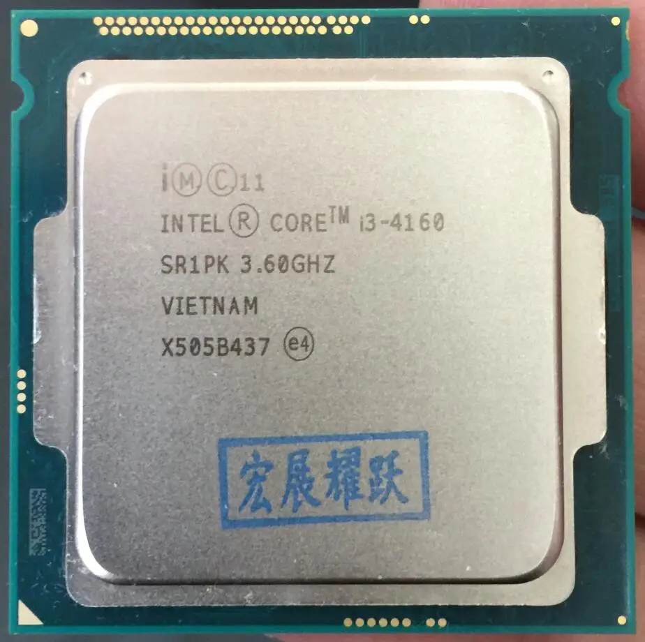 Intel Core I3 Procesorius 4160 I3-4160 CPU LGA1150 22 nanometers Dual-Core veikia Desktop Procesorius