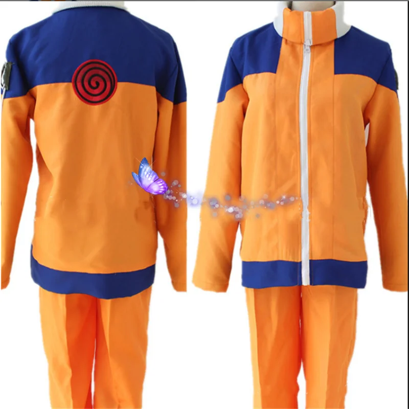 Anime Cosplay Naruto Cosplay Kostiumų Uzumaki Naruto Apranga Pilnas Komplektas Striukė Viršuje Kelnės Šalies Helovinas Kostiumas Vyrams Suaugusiųjų