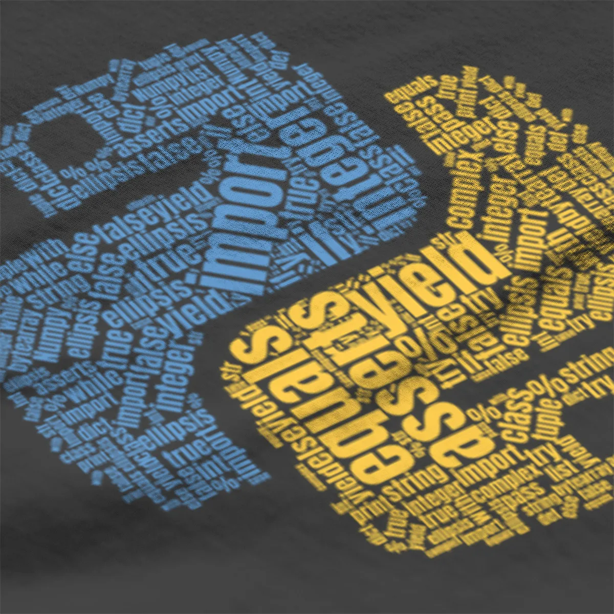 Python Logotipas Wordcloud Programuotojų, T-Marškinėliai, Medvilnė Juoda Mielas Kawaii Rankovės Streetwear Tshirts 7615