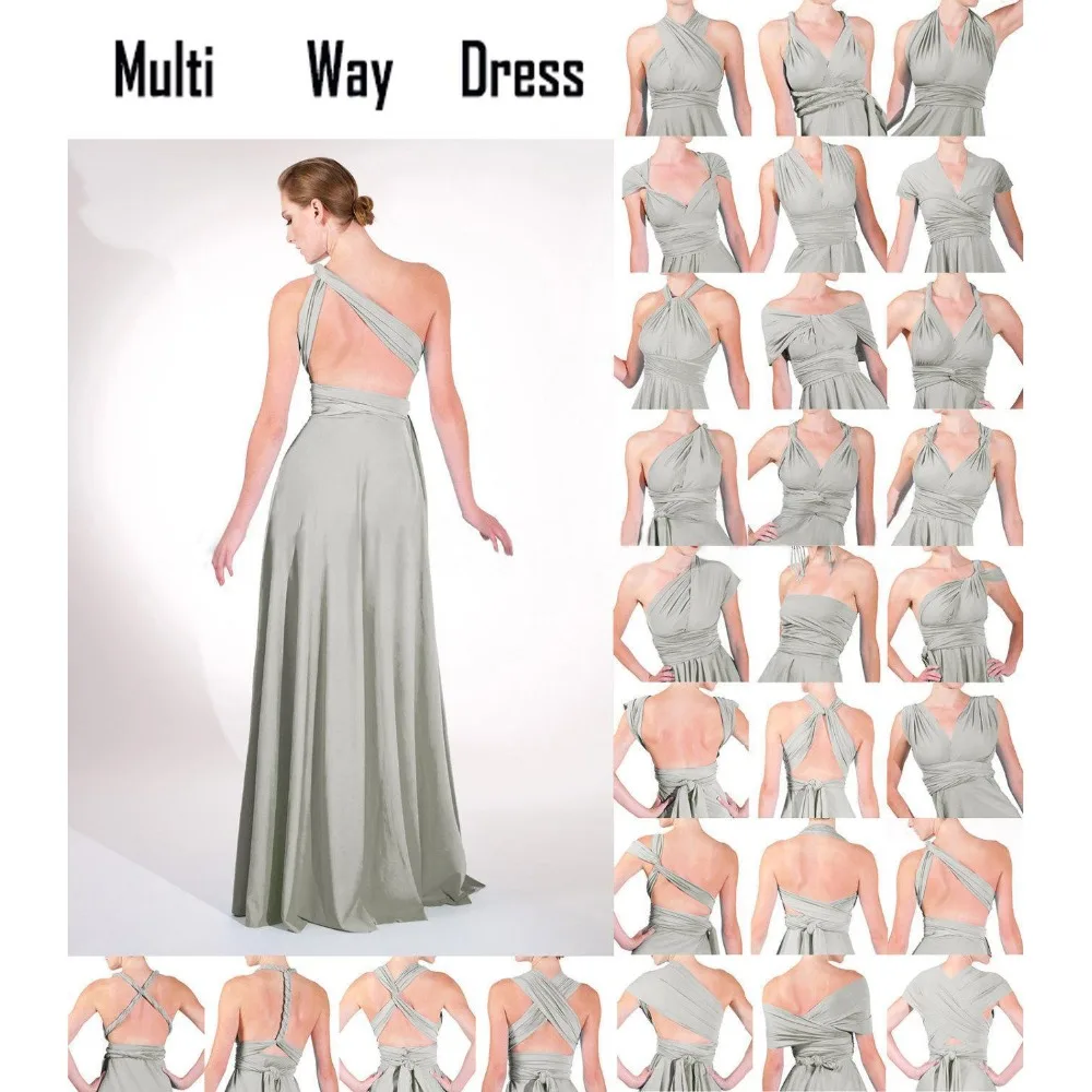 Multi Būdas Suknelė Hig Juosmens Convertible Dress Moterų Vestuvės Dress Aukštas Žemas Plisuotos Tvarstis Suknelė Seksualus Vakaro Šalis Suknelė