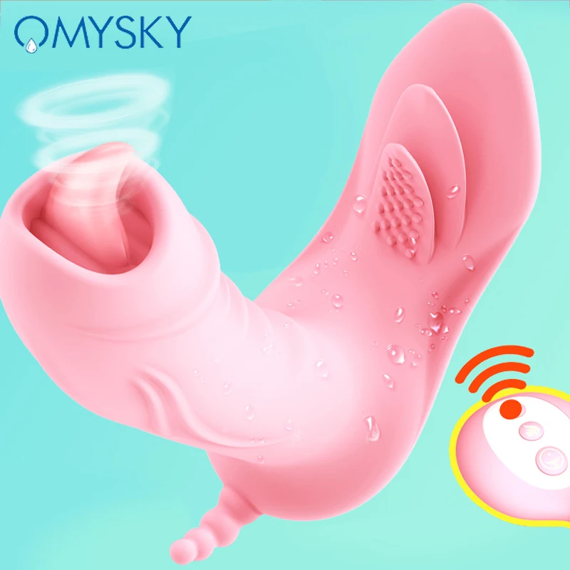 OMYSKY Kalba Lyžis Vibratorius G Spot Nešiojami Drugelis Dildo Vibratorius Klitorio Stimuliatorius Nuotolinio Valdymo Sekso Žaislai Moterims