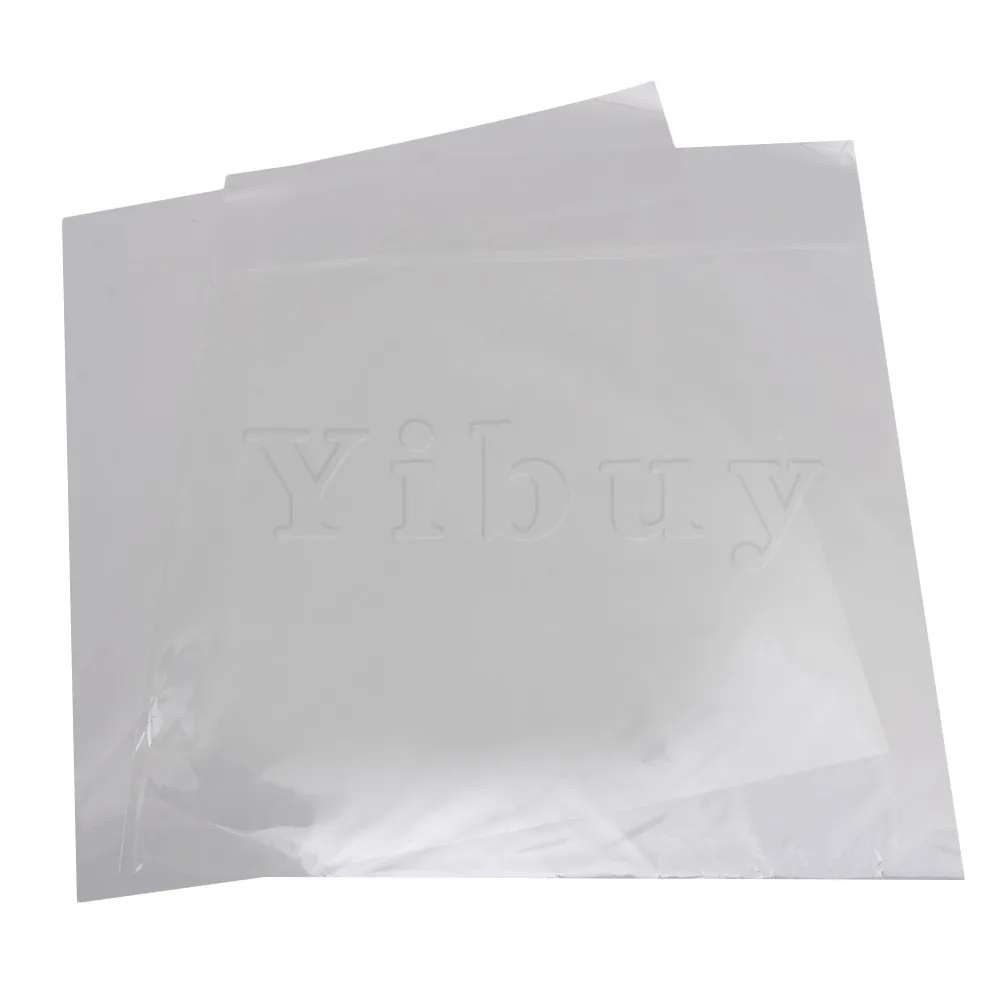 Yibuy 12 Cm Plastiko Sustorėjimas LP Vinilo Įrašas Išorinis Rankovės Paketas Apima Anti-static Pakuotėje 100