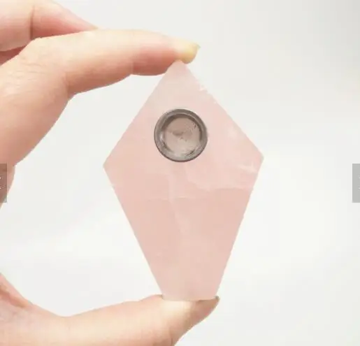Didmeninė Aukštos Kokybės Produktų, Gamtinių Rose Kristalų Magic wand taško Rhomboid Kvarco Rūkymas Vamzdis Sveikatos rūkymo Gydymo