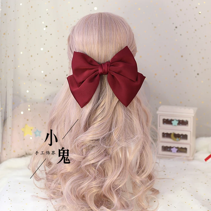 COYOUNG Parduotuvėje korėjos Elegantiškas Moterų Kawaii Didelis Bowknot galvos Apdangalai Japanese Lolita Girl Staigius JK Cosplay Plaukų Įrašą Priedai