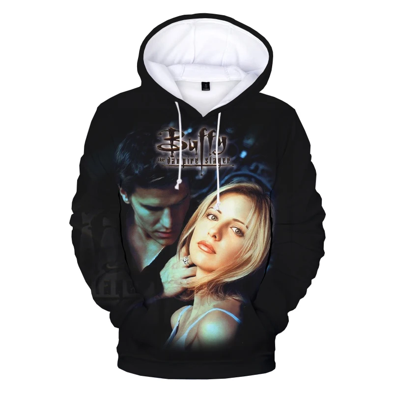 Buffy the Vampire Slayer 3D Spausdinimo Hoodie Palaidinės TV Serialas Harajuku Streetwear Hoodies Vyrai Moterys Mados Atsitiktinis Megztinis
