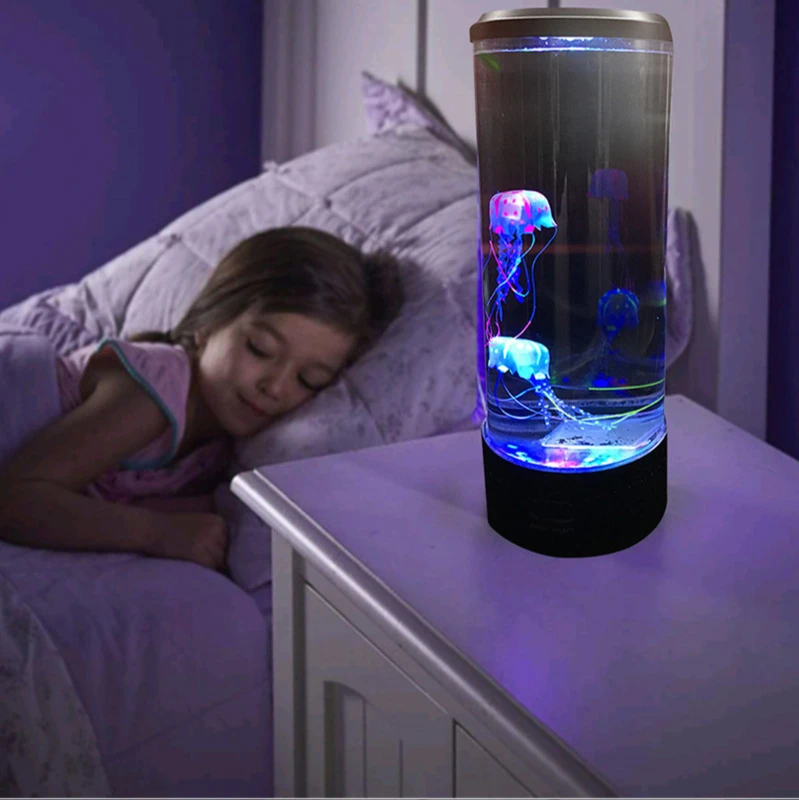 Medūza Naktį Šviesos Lempos, LED Spalva Keičiasi Namų Puošybai Akvariumas Stiliaus LED Gimtadienio Dovana Vaikams, Vaikų USB Įkrovimas