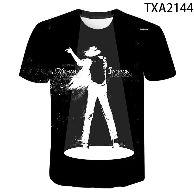 2020 m. Michael Jackson 3D Print T Shirt Vyrai, Moterys, Vaikai, Mada Hip-Hop T-shirt Streetwear Harajuku Tee Marškinėliai Homme Kietas Viršūnes