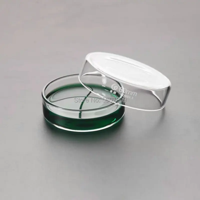10 vnt./pak 60mm Boro Stiklo Petri lėkštelės už Prieinamą kainą Ląstelių Aišku, Sterilūs Cheminės Priemonės Kultūros Patiekalas Lab Prekes