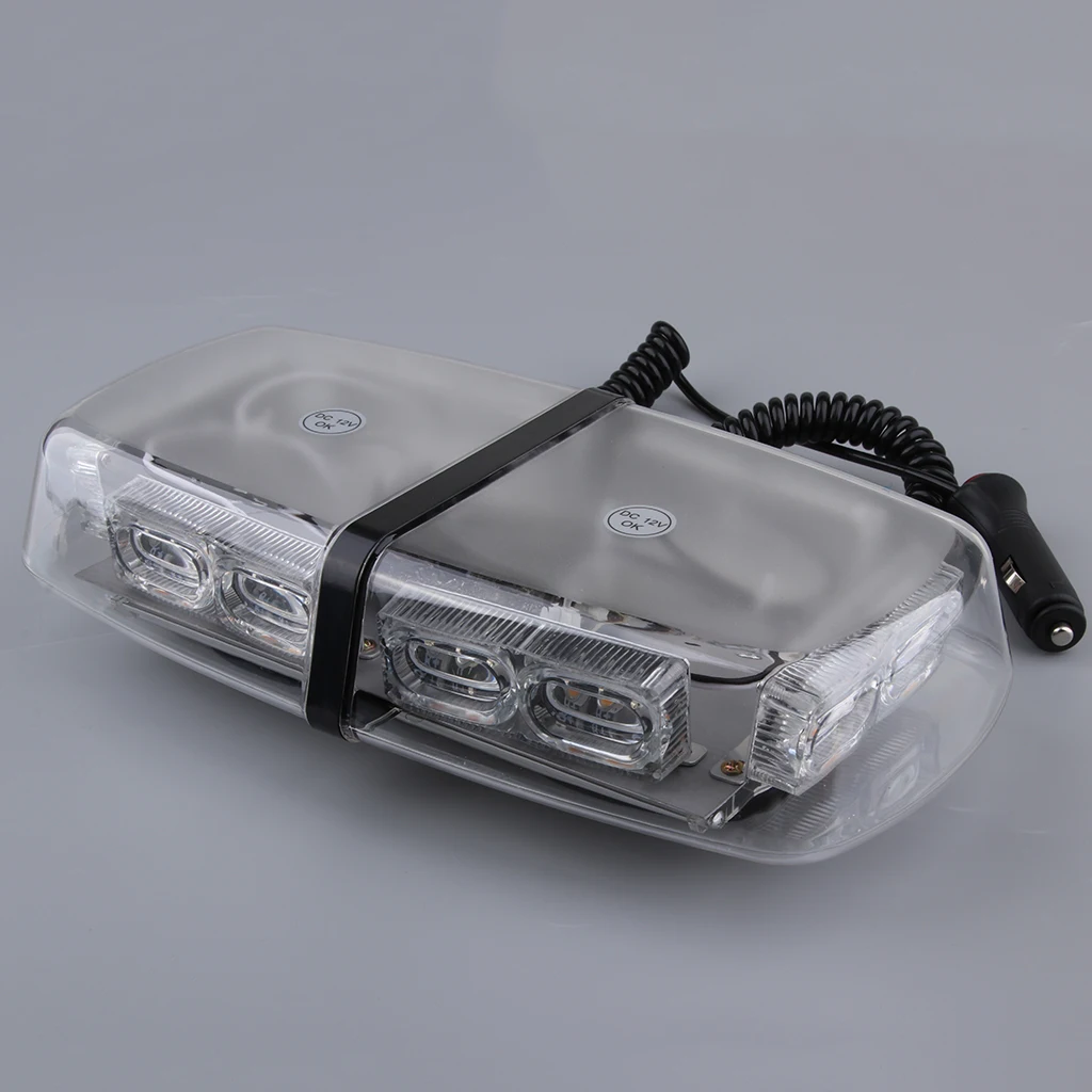 Gintaro LED Automobilio stogo Strobe Avarinės Šviesos -Transporto priemonės Mirksinti Įspėjimo Lemputė, Indikatorius, su Siurbimo Taurės, Montuojamas