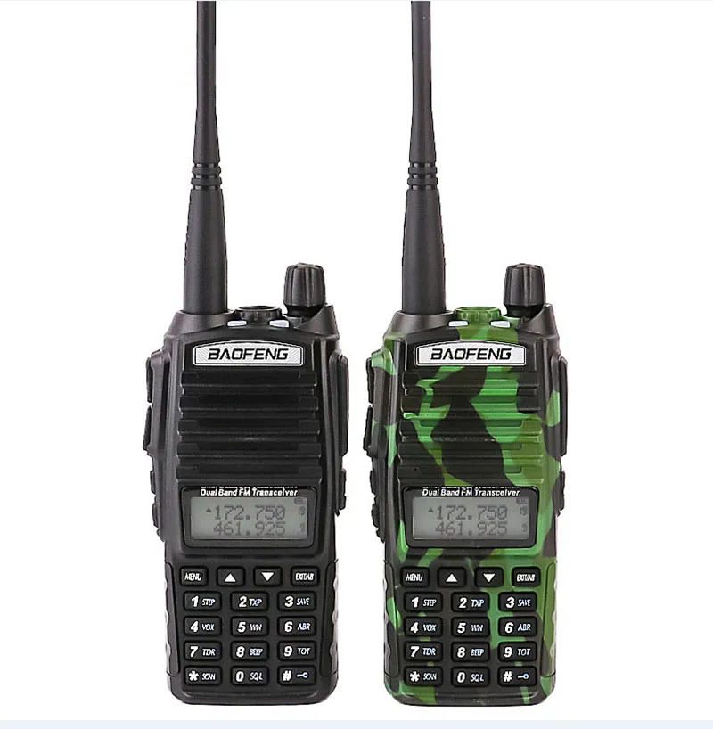 Parduodami 2vnt automobilių walkie talkies Rinkinys su FM Vox mobili cb radijo uhf skaitytuvas policijos walky talky profesinės baofeng uv-82 uv 82