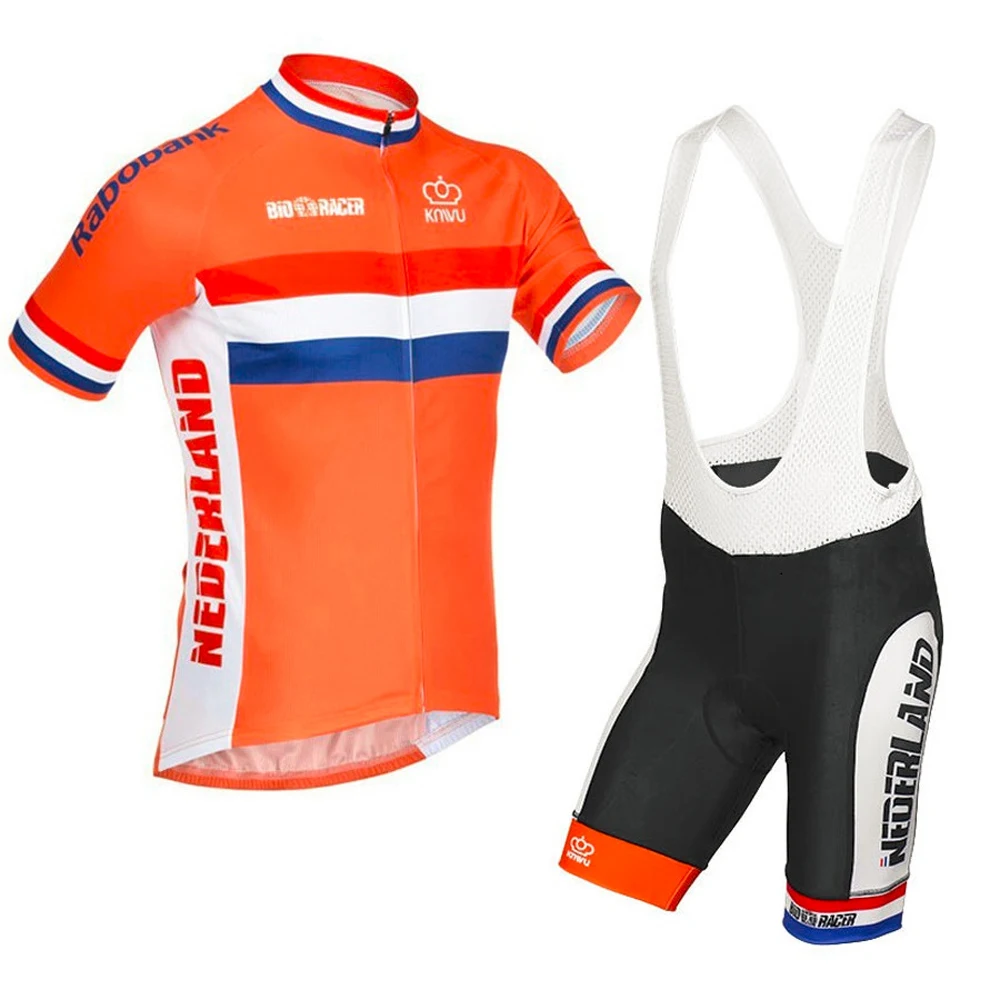 NAUJI vyriški orange dviračių džersis olandų jojimo trumpomis Rankovėmis Megztiniai KELIŲ dviračių drabužiai / dėvėti aukštos kokybės gelio padas