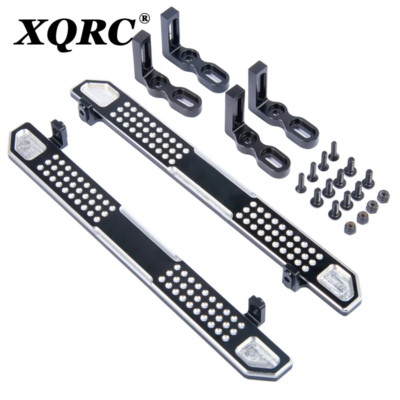 XQRC 2 gabalas aliuminio pusėje metalo trinkelės pedalo už TRAXXAS Trx-4 TRX4 Gynėjas Bronco 1/10 masto RC vikšriniai atnaujintas dalys