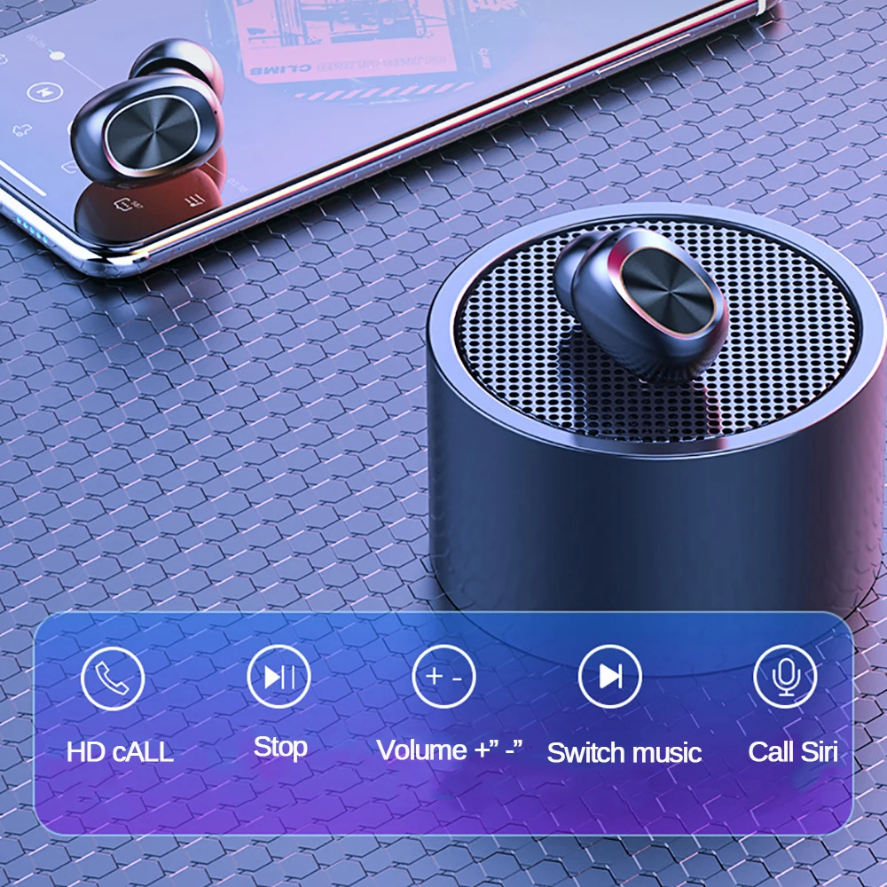 NLSnakeDay 2020 Naujas B5 TWS Belaidės Ausinės 9D Stereo Muzikos per Ausines, Vandeniui Ausines Bluetooth 5.0 Touch Kontrolės Ausinių