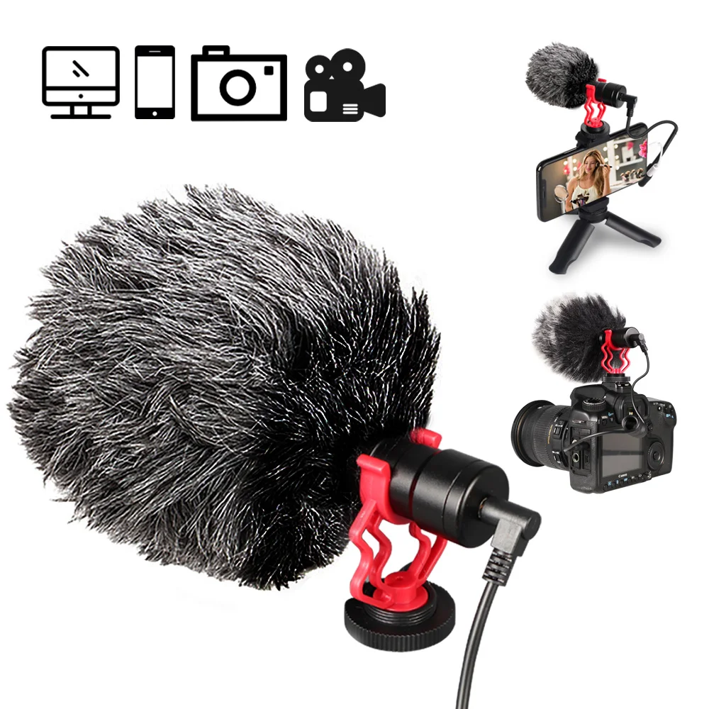 Kamera, Mikrofonas, G-MARK VM001 Įrašymo Kondensatoriaus Interviu Karabinai Video DSLR Telefono ASMR