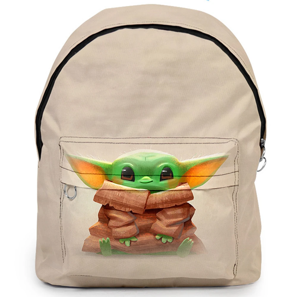 Mandalorian Kūdikių Yoda Cosplay Drobės Kuprinė Studentų Pečių Maišą Schoolbags Nešiojamas Krepšiai Prop