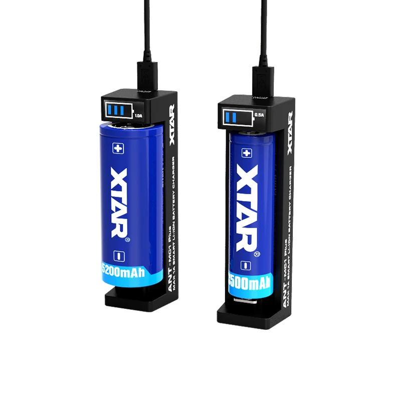 XTAR MC1 PLUS LED USB all in one Universal Baterija, Įkroviklis 14650 21700 20700 10440 14500 16340 18650 26650 3.6/3.7 V Li-ion
