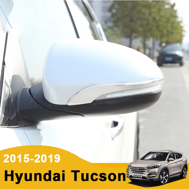 Nerūdijančio stee Automobilio galinio vaizdo Veidrodėlio Dangtelį Pusės Sparno Bžūp Shell Atveju Slenkstukai Hyundai Tucson-2017 m. 2018 m. 2019 M. Accessries