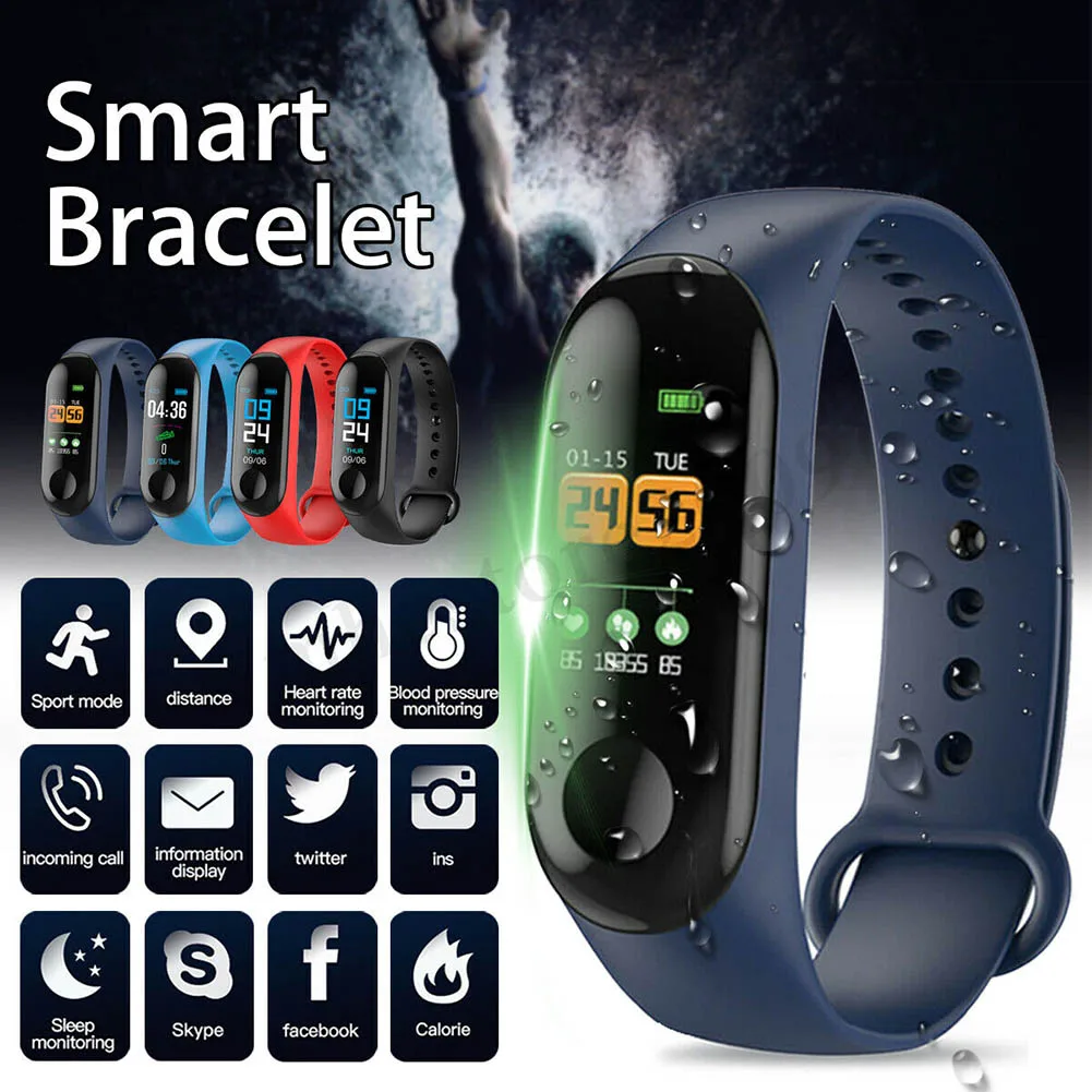 Smart Braclet 0.96 iš TFT Ekrano Širdies ritmo Sporto Vandeniui Miego Stebėjimo Žiūrėti Smart Watch Vyrai Moterys Mados 2019