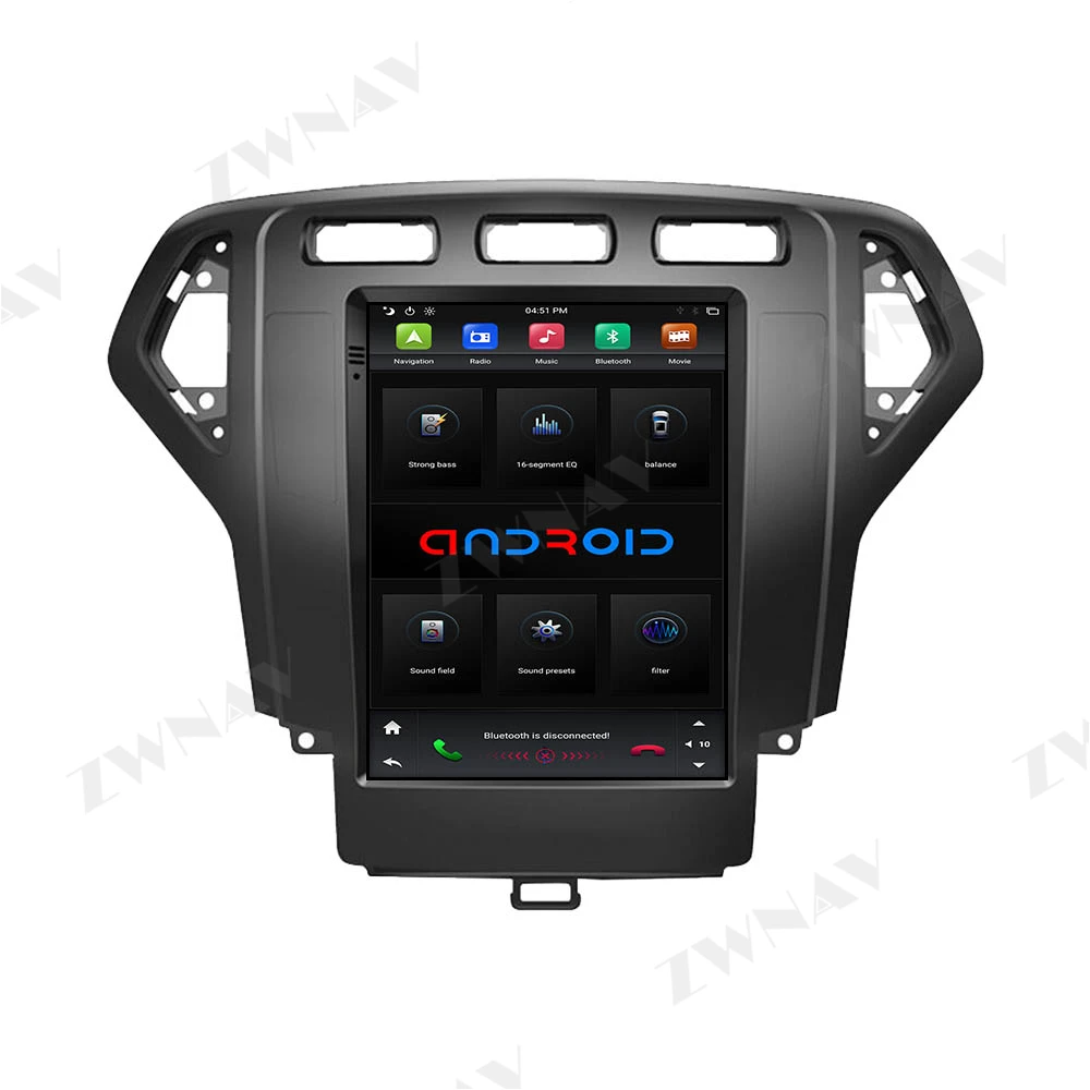 Tesla ekranas Android 9 Automobilių Multimedijos Grotuvo ford Mondeo 2007-2010 BT GPS Navigacija, Auto vaizdo garso radijas stereo galvos vienetas