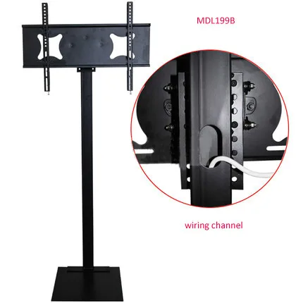 32-70 colių LCD LED Plazma Monitoriaus, TV Mount Grindų Stovas Tilt Swivel SKELBIMAS Rodomas Vielos Valdymo Aukštis Ajustable