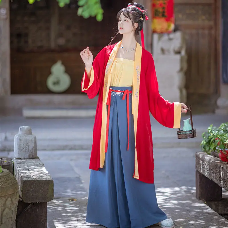 Senovės Kinų Tradicinės Moterų Hanfu Suknelė 